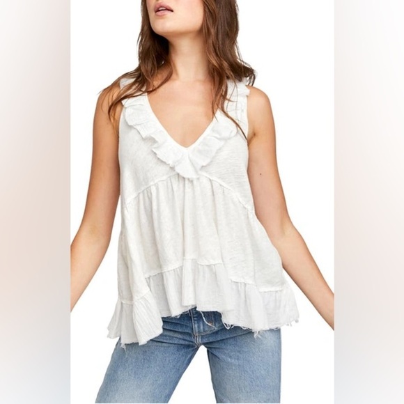 FREE PEOPLE | Out And About Tank in Ivory - Picture 1 of 13